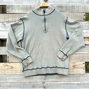 Men’s vintage Woolrich reversible quarter zip sweater Size L